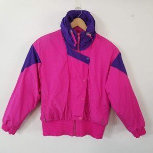 Vintage Serac Hot Pink Ski Winter Jacket Women's 10